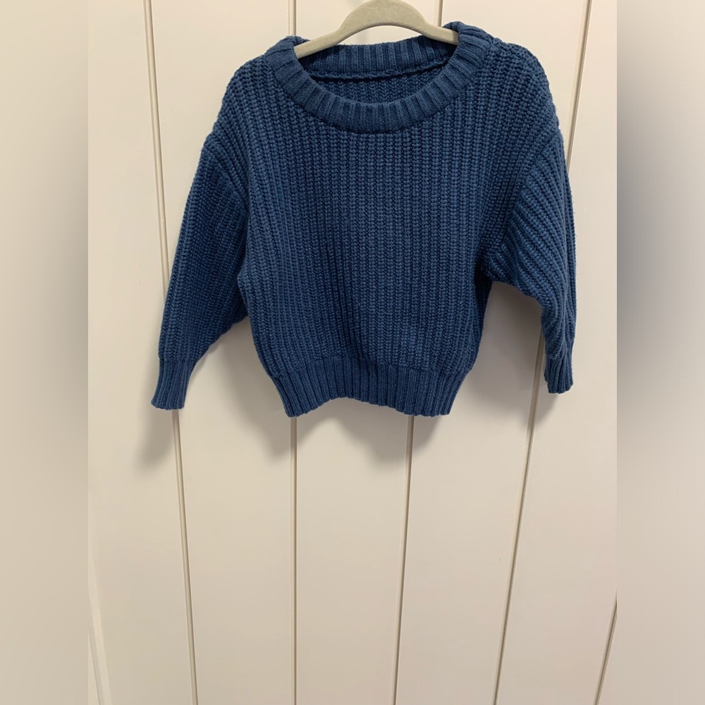 🔵⭐️5/$30 Kids knit Blue Sweater